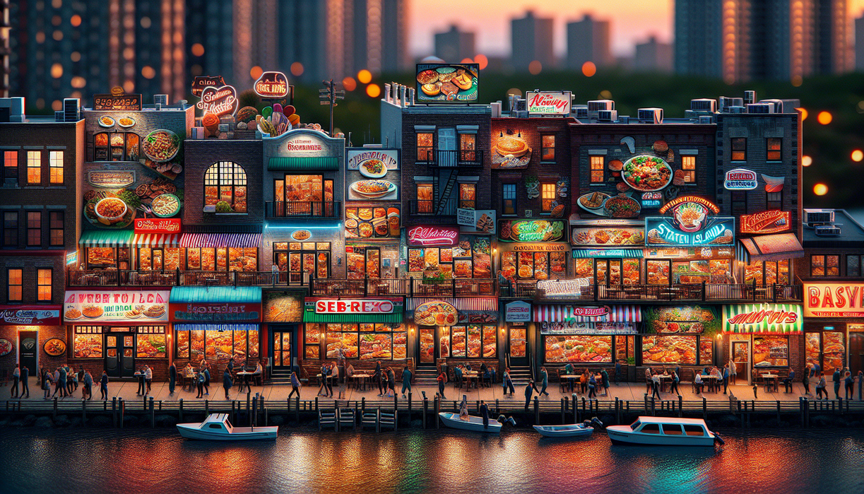 alt_text: Guide to dining options on Staten Island, featuring local flavors and restaurants.