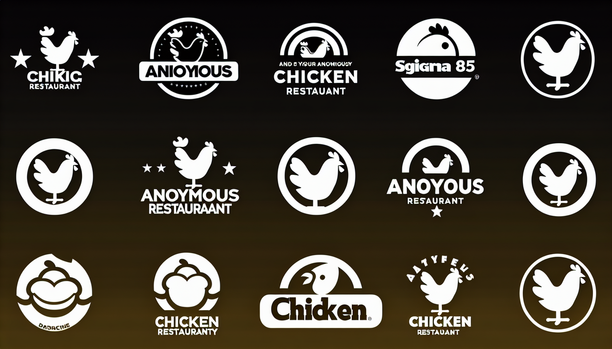 alt_text: A collage of seven chicken chain logos with a "fading" overlay effect.