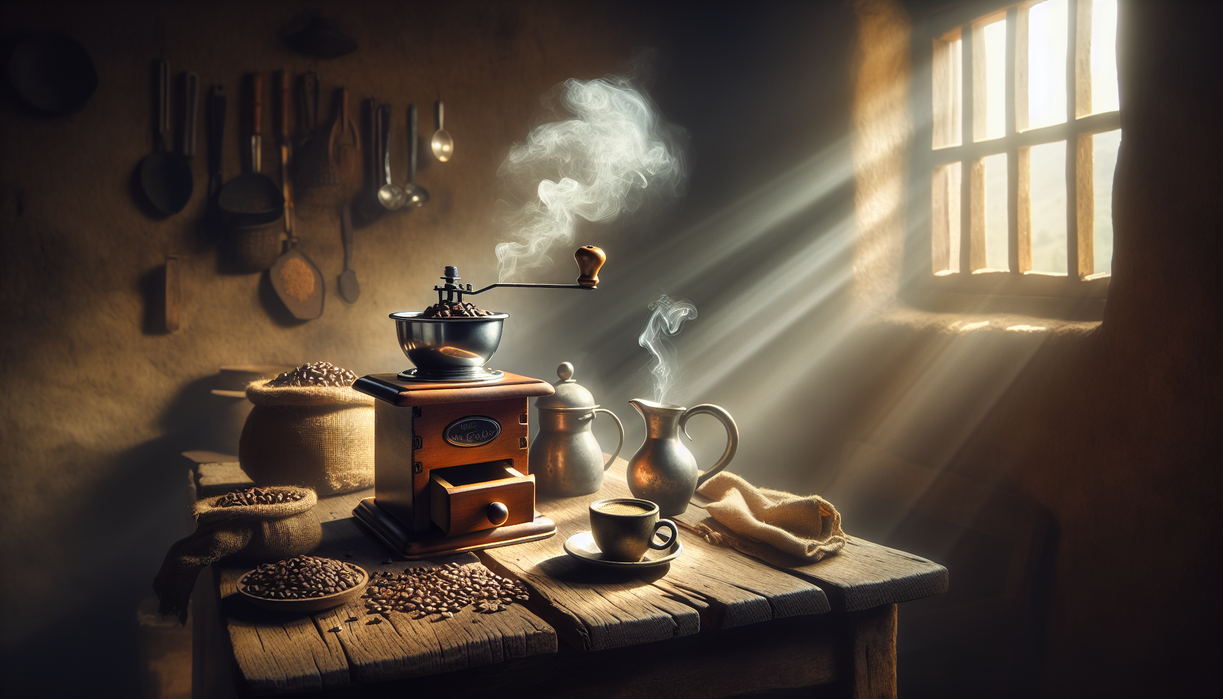 alt_text: Ethiopian coffee with advice on embracing a slower-paced life.