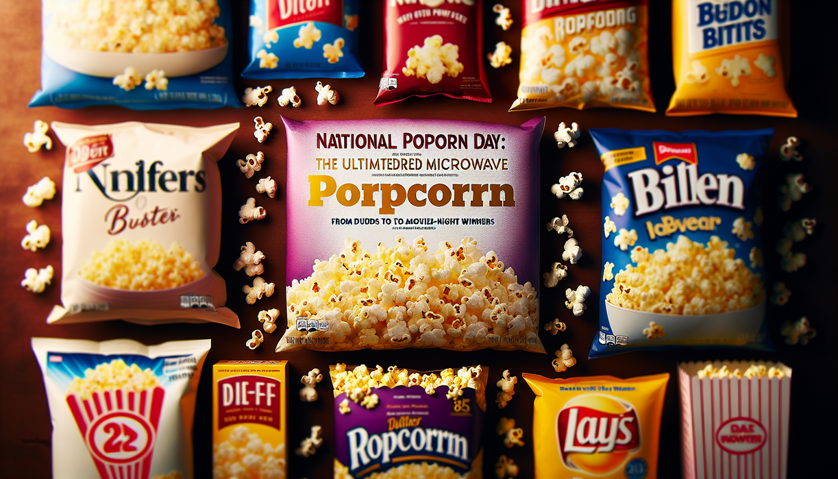alt_text: Popcorn kernels and buttery popcorn, celebrating National Popcorn Day, in a tasty showdown.