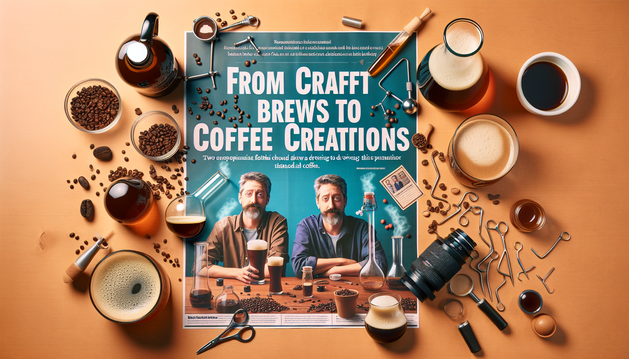 alt_text: A menu section titled "Brews" with a focus on Drake Maye-themed beverages.