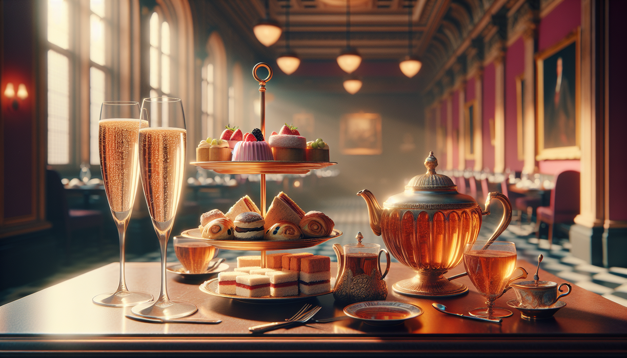 alt_text: Festive holiday marketplace with twinkling lights, lively stalls, and joyful crowds.