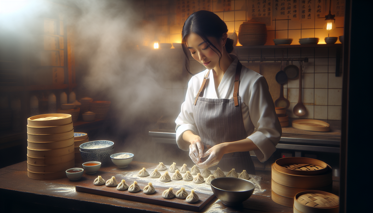 alt_text: A variety of colorful dumplings displayed on a festive platter for Lunar New Year celebration.