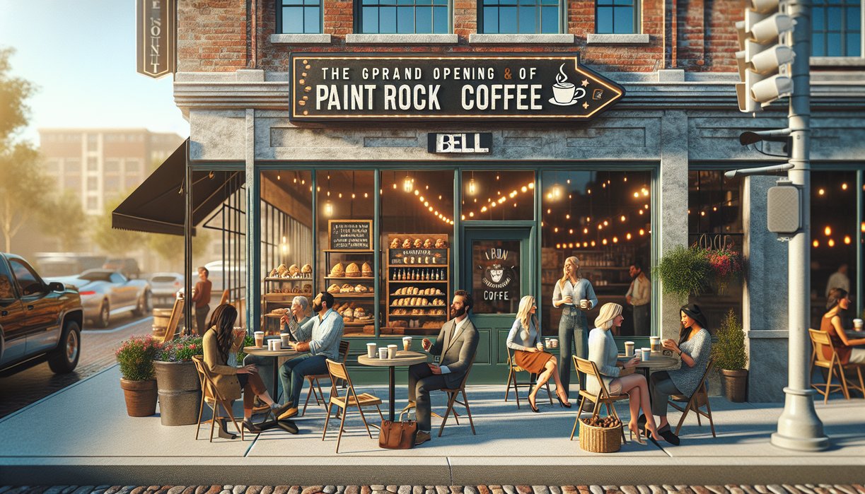 alt_text: Bell Street's Paint Rock Coffee offers fresh brews, creating a new buzz in the area.