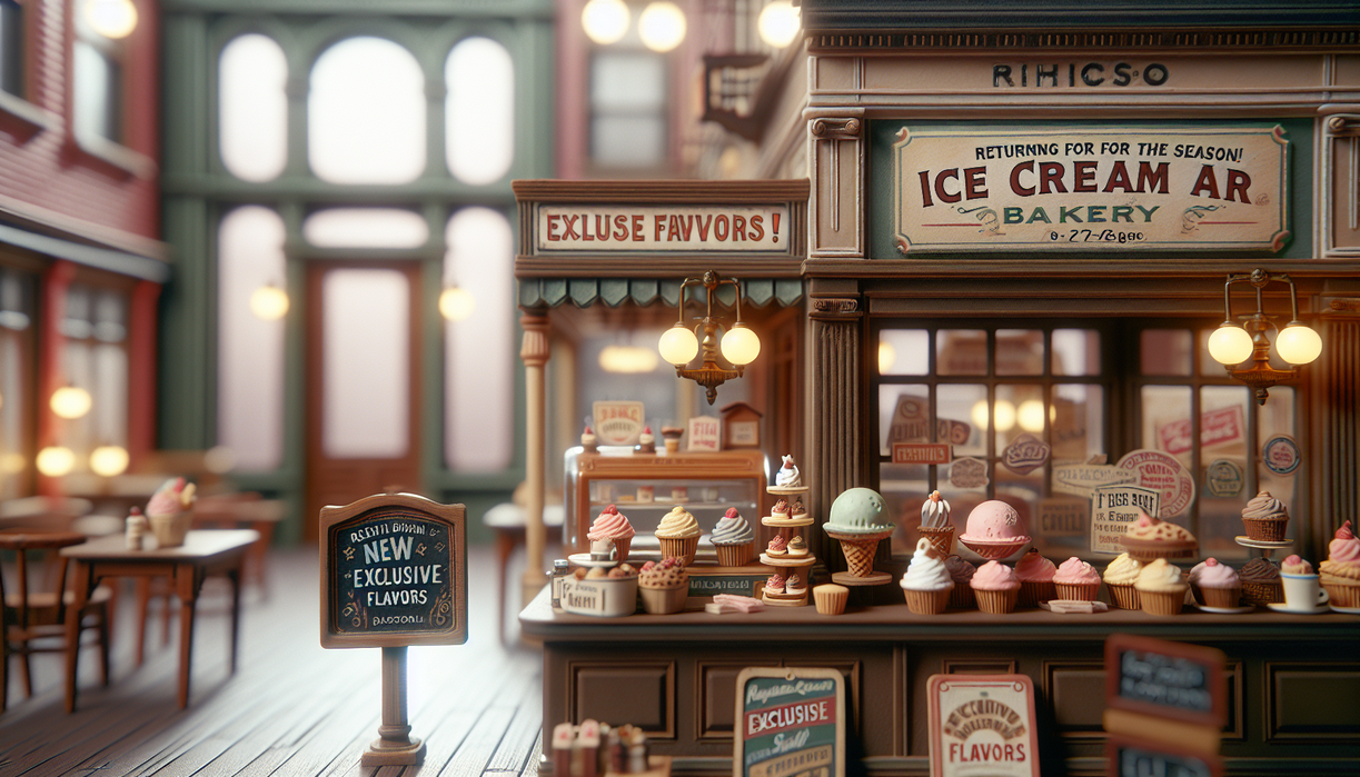 alt_text: "75-Year Dairy Queen icon, a classic ice cream cone sign against a retro-themed backdrop."