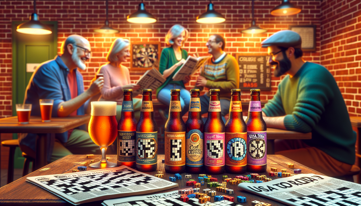 alt_text: A crossword puzzle featuring clues related to microbreweries and brewing terminology.