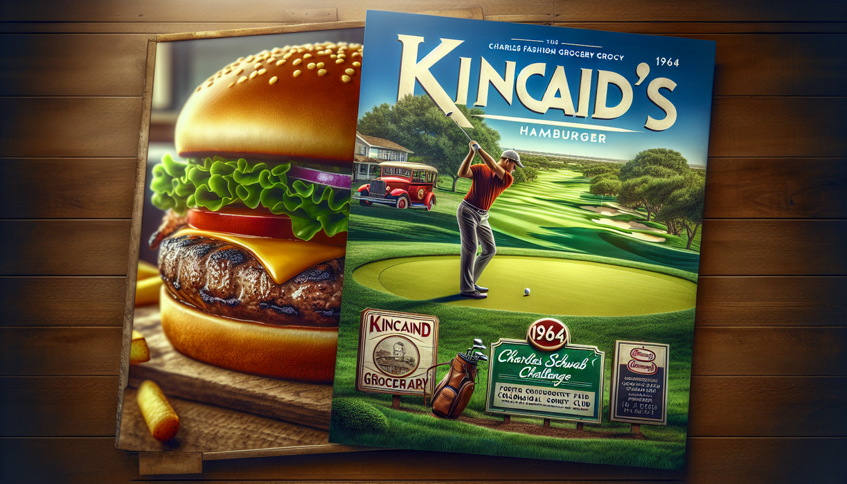 alt_text: A delicious burger, a bird perched nearby, and lively content elements in the background.