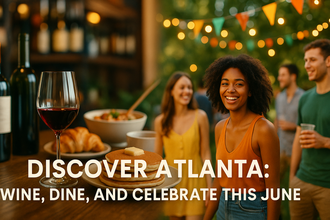 alt_text: "Celebration with food, music, and summer fun at Juneteenth Atlanta Bites, Beats and Summer Vibes."